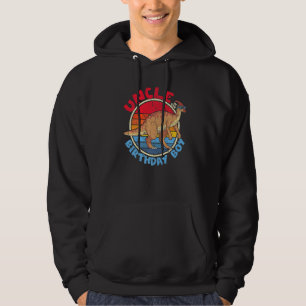Boy Birthday I Uncle I Parasaurolophus I Family Ma Hoodie