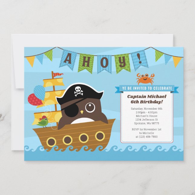 Boy Birthday Invitations (Front)