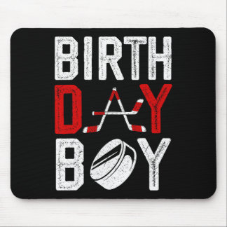 Boy Birthday Party Decorations Hockey Winter Sport Mouse Pad
