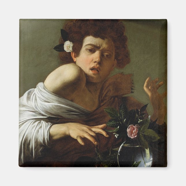 Boy Bitten by a Lizard, c.1595-1600 (oil on canvas Magnet (Front)