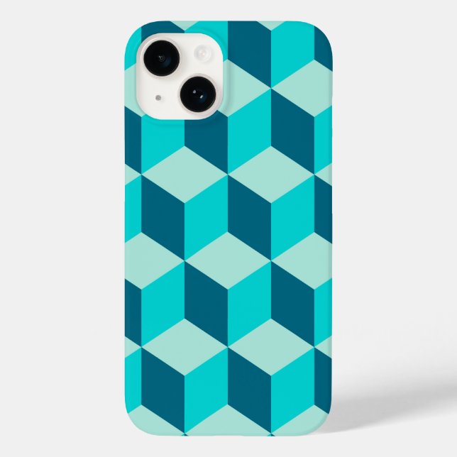 Boy Blue Building Blocks Seamless Pattern Case-Mate iPhone Case (Back)