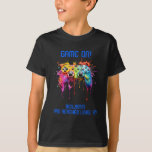 Boy Blue Level Up Video Game Party T-Shirt<br><div class="desc">Boy gamer blue level up video game party t-shirt. A cool paint splash video games controller theme for this fun birthday party for a girl.</div>