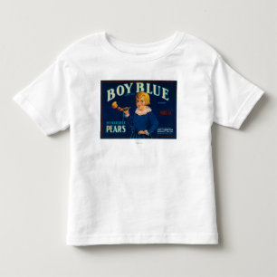Boy Blue Pear Crate Label Toddler T-Shirt