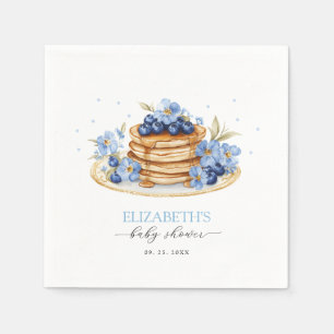 Boy Blueberry Pancake Baby Brunch Baby Shower  Napkin