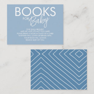 Boy Boho Blue Book Request Enclosure Card