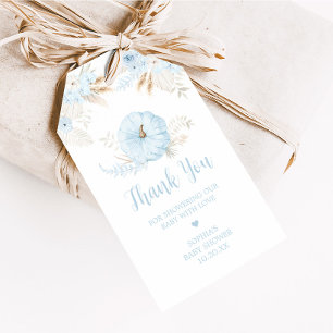 Boy Boho Pumpkin Baby Shower Favor Tags