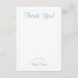 Boy Bubbles Baby Shower Thank You Card