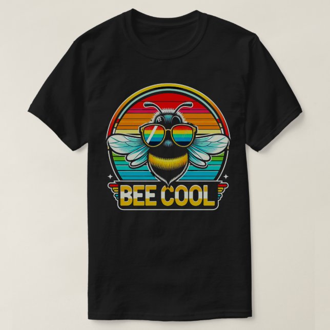 Boy Bumble Bee Cool Funny Kids Toddler Girl Bumble T-Shirt (Design Front)