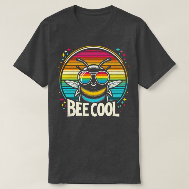 Boy Bumble Bee Cool Funny Kids Toddler Girl Bumble T-Shirt (Design Front)