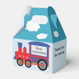 Boy Choo Choo Train Birthday Favour Box