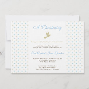 Boy Christening  Invitation