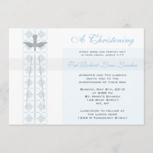 Boy Christening Invitation