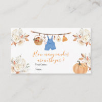 Boy Clothes Pumpkin Baby Shower How Many Candies