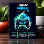 boy cool kids gaming level up 5th birthday invitation<br><div class="desc">Get ready for an epic celebration! Our Cool Kids Gaming Level Up 5th Birthday Invitation is the perfect ticket to an adventure-packed party. Bursting with vibrant colours and playful graphics, it sets the stage for a day filled with fun and games. Your little gamer will love the excitement this invite...</div>