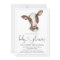 Boy Cow Farm Baby Shower Invitations