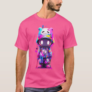Boy Cute Cartoon Alien Art Swag Bear Urban Hip Hop T-Shirt