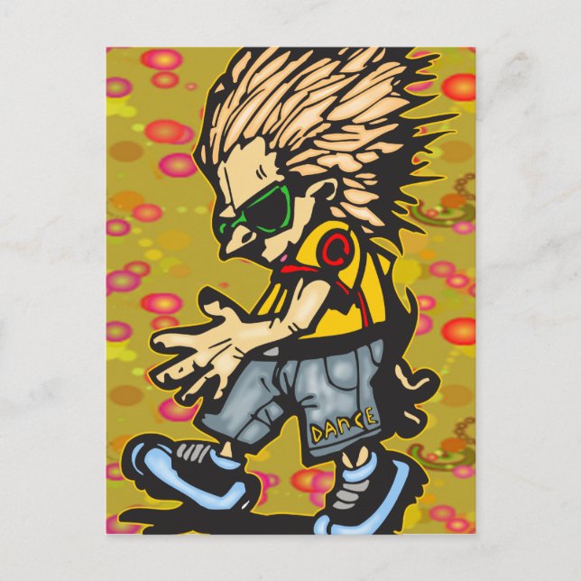 Boy Dancing Postcard (Front)