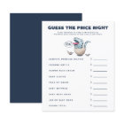 Boy Dinosaur Baby Shower Guess the Price Right