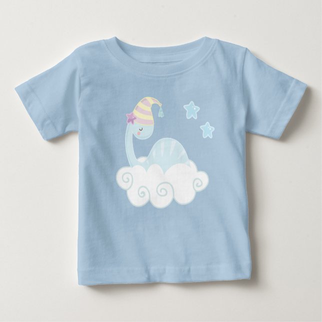 Boy Dinosaur Sleeping     Baby T-Shirt (Front)