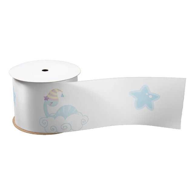 Boy Dinosaur Sleeping     Satin Ribbon (Spool)