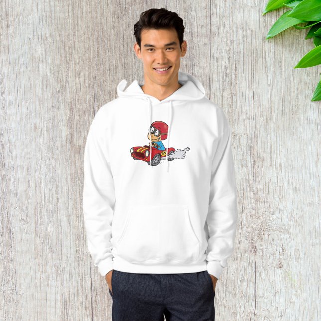 Boy Driving Red Race Car Hoodie (Creator Uploaded)