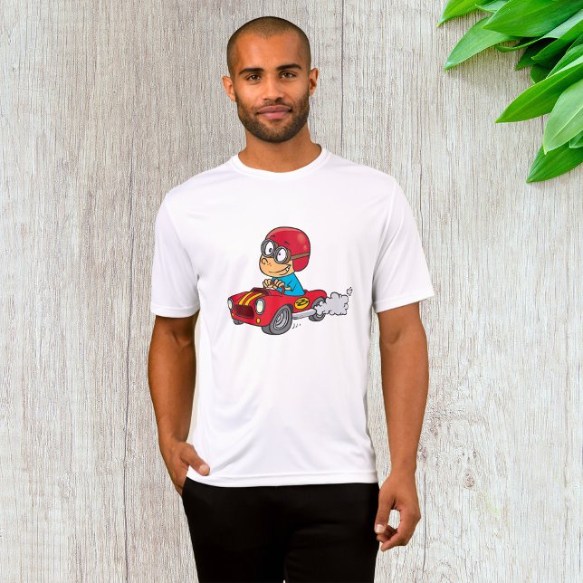 Boy Driving Red Race Car T-Shirt (Creator Uploaded)