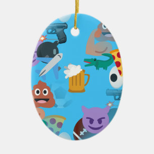 boy emoji ceramic tree decoration
