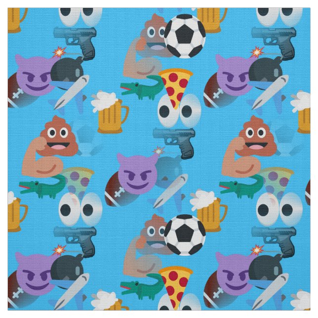 boy emoji fabric (Swatch)