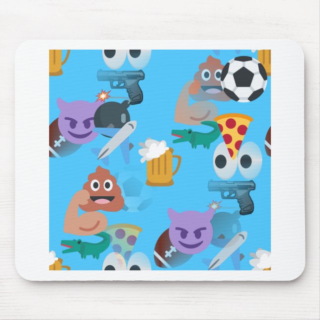 boy emoji mouse pad (Front)