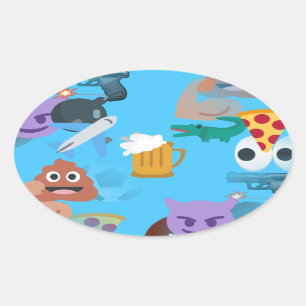 boy emoji oval sticker