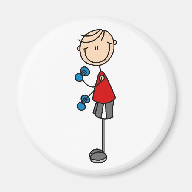 Boy Exercising Magnet (Front)