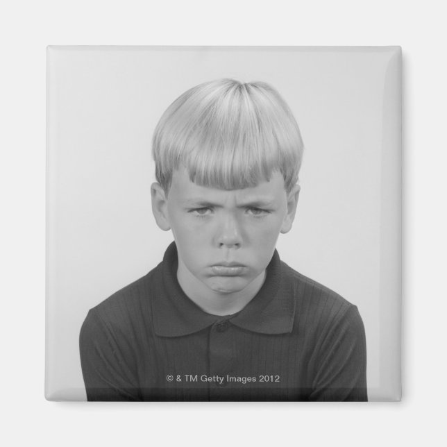 Boy Facial Expressions Magnet (Front)