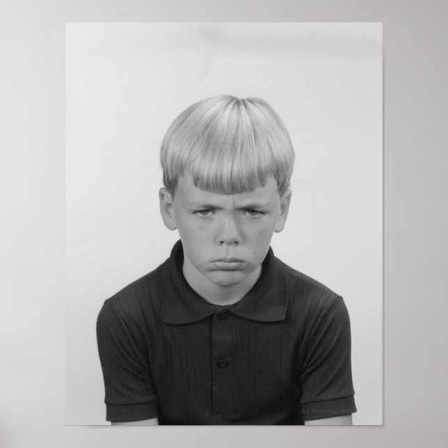 Boy Facial Expressions Poster (Front)