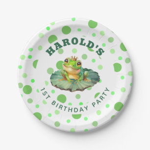 Boy First Birthday Party Paper Plate