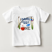 Boy First Birthday The Big One Fishing Theme