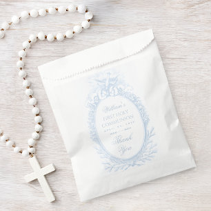 Boy First Communion Blue White Vintage Holy Spirit Favour Bags