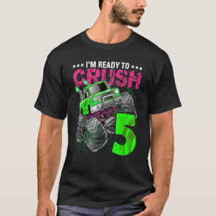 Boy   First Day Of School I'm Ready To Crush 5th B T-Shirt