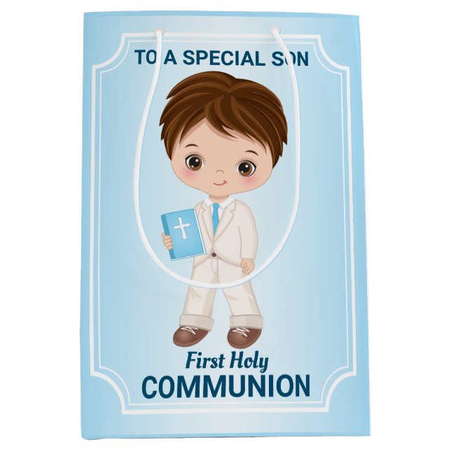 Boy First Holy Communion Gift Bag (Front)