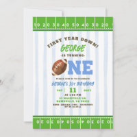 Boy First Year Touch Down Football First Birthday