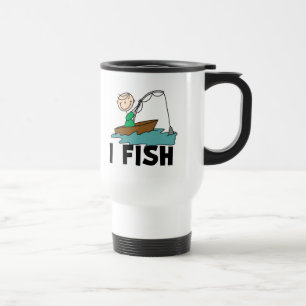 Boy Fishing In Boat Mug