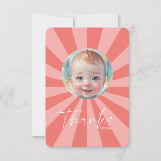 Boy Flat Thank You Card