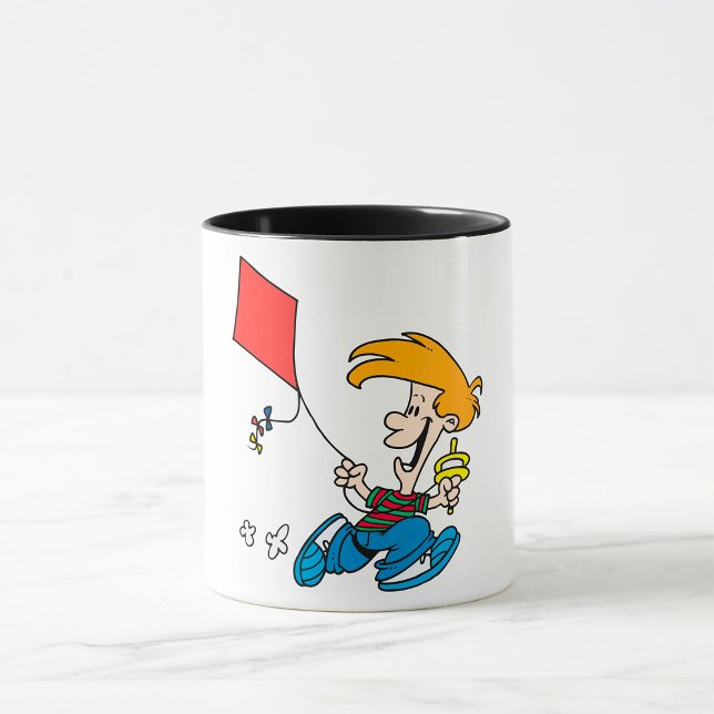 Boy Flying A Kite Mug (Creator Uploaded)