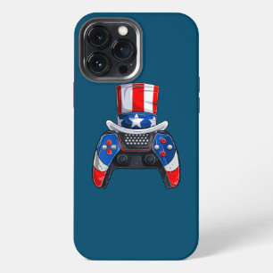 Boy Fourth Of July American Flag Video Games Kids iPhone 13 Pro Max Case