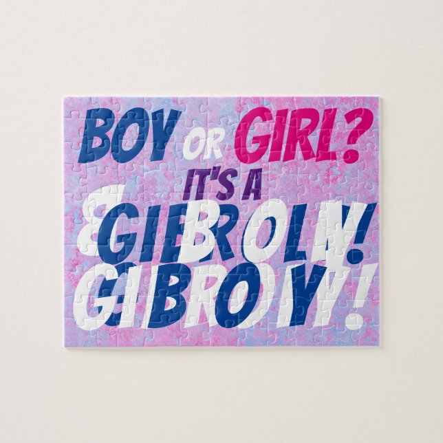  Boy Gender Reveal Jigsaw Puzzle (Horizontal)