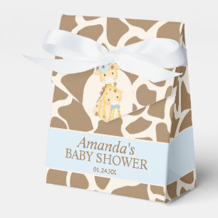 Boy Giraffe Baby Shower Favour Box