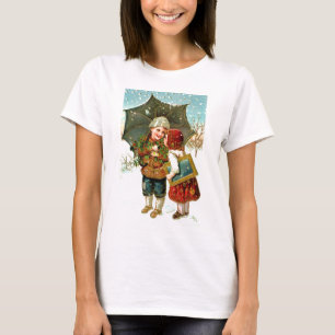 Boy, girl and umbrella T-Shirt