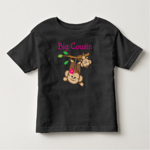 Boy, Girl Monkeys Big Cousin Toddler T-Shirt