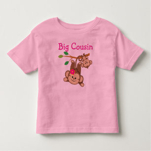 Boy, Girl Monkeys Big Cousin Toddler T-Shirt