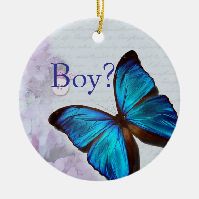 Boy/Girl Spinner Ceramic Tree Decoration (Front)