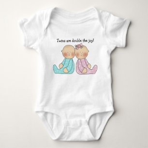 Boy Girl Twins Infant Creeper